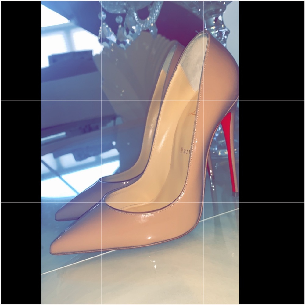NEW Christian Louboutin So Kate 120 Nude Patent Leather Pump✨ - Picture 4 of 8